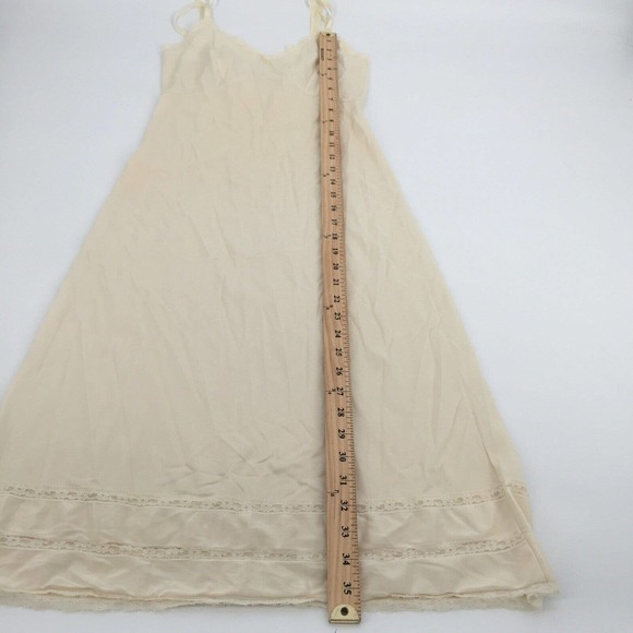 Vintage Union Made JC Penny Mid Length Slip Dress Size 12/14 Small Womens Cream - Picture 6 of 6